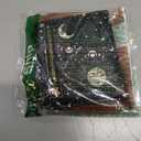 Sun and Moon Rfid Women Wallet, Small Slim Thin Credit Card Wallet, PU Leather Bifold Cash Zipper Coin Pocket ID Window for Female Ladies Teen Girls Girly