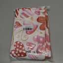 Chair Covers Set of 4 Red Love Chair Slipcover Protector Removable Washable Stretch Chair Covers Pink Heart Chair Back Covers for Dining Chairs Kitchen Dinner Party Holiday Decor