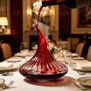 Wine Decanter Set with Aerator – Elegant Crystal Glass Decanter with 2 Red Wine Glasses, Premium Lead-Free Crystal – Perfect for Wine Lovers, Home Bar, Housewarming, Wedding Gift