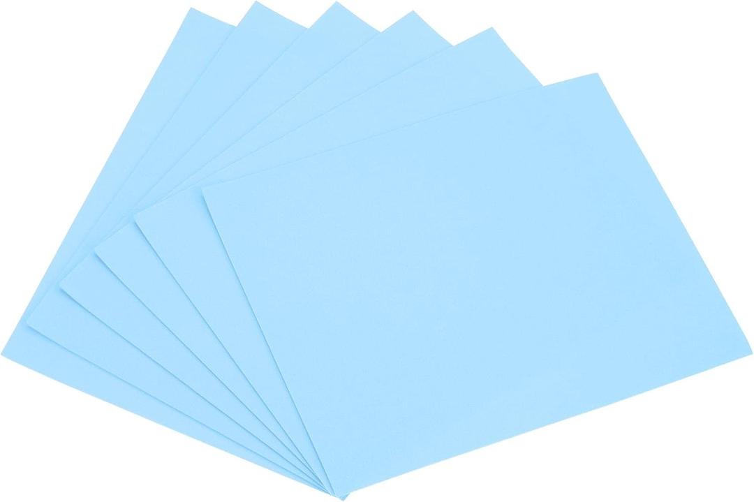 uxcell Light Blue EVA Foam Sheets 11 x 8 inch 1.7mm Thickness for Crafts DIY Projects, 6 Pcs