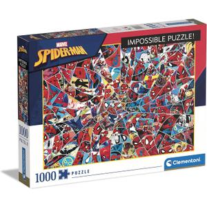 Clementoni Spider-Man Impossible Jigsaw Puzzle, Medium, 1000 Pieces, Multicolored, 39657 Clementoni Spider-Man Impossible Jigsaw Puzzle, Medium, 1000 Pieces, Multicolored, 39657