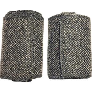 warreplica Medieval SCA LARP Reenactment Viking Wool Leg WrapsHerringbone PatternNorse Warrior Costume Accessory (Brown)