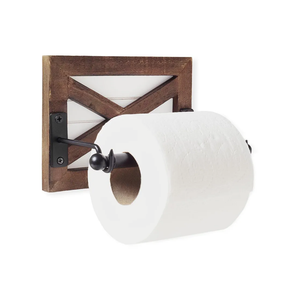 Autumn Alley Farmhouse Shiplap Toilet Paper Holder - Barn Door Farmhouse Elegance for Your Bathroom - Enhance Your Space with Rustic Coastal Bathroom Accessories, Rustic Charm, Unique Shiplap