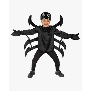 Morph Black Spider Costume for Kids Legs Spider Halloween Costume For Kids Tarantula Costumes for Boys Girls, S