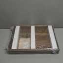 Joy&Grace Ottoman Tray for Living Room, Large Acacia Wooden Serving Tray with Handles for Coffee Table, Breakfast in Bed, Food Dinner, Decorative Tray (Color Natural, 16.7" x 12.8" x 2")