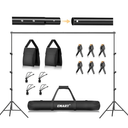 EMART Photo Backdrop Stand kit, 8.5 x 10 ft Back Drop Adjustable Frame for Photography, Photoshoot Banner Background Support Holder for Parties Dectoration