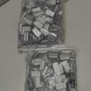 QWORK Seals for 1/2" Strap Width Steel Strapping, 500 Pcs Metal Clips for Firmly Securing Packaging and Pallet Banding, Fix Large and Medium-sized Loads for Storage and Transportation