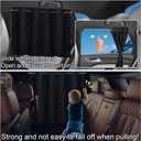 XCBYT Car Window Shades - Upgrade 2 Pack Car Privacy Curtians with Rods for Baby 99% Light Block Window Covers for Camping, Napping, Sleeping, Breastfeeding, Cloth Changing