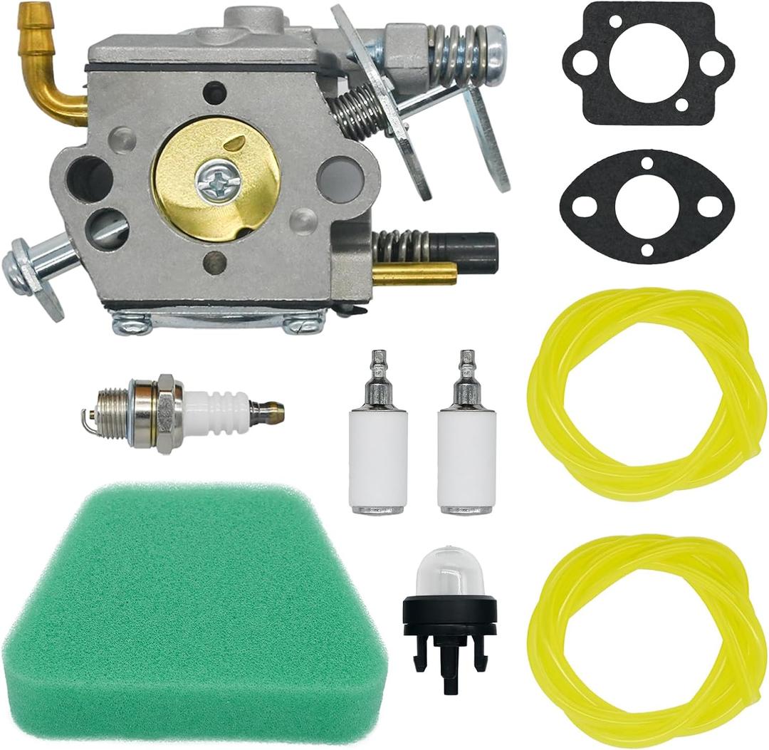 Carburetor Replacement for McCulloch Chainsaw 3200 3205 3210 32cc 35cc 38cc Engine CS6MHO35UB24RA 9287-310001 Carb Kit with Air Filter Fuel Filter Spark Plug