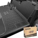 10L0L Golf Cart Floor Mat for EZGO RXV 2008-up, Full Coverage Floor Liner Mat with Grass-Scraping Design, Honeycomb Pattern, Made by Eco-Friendly Resin Rubber - Black