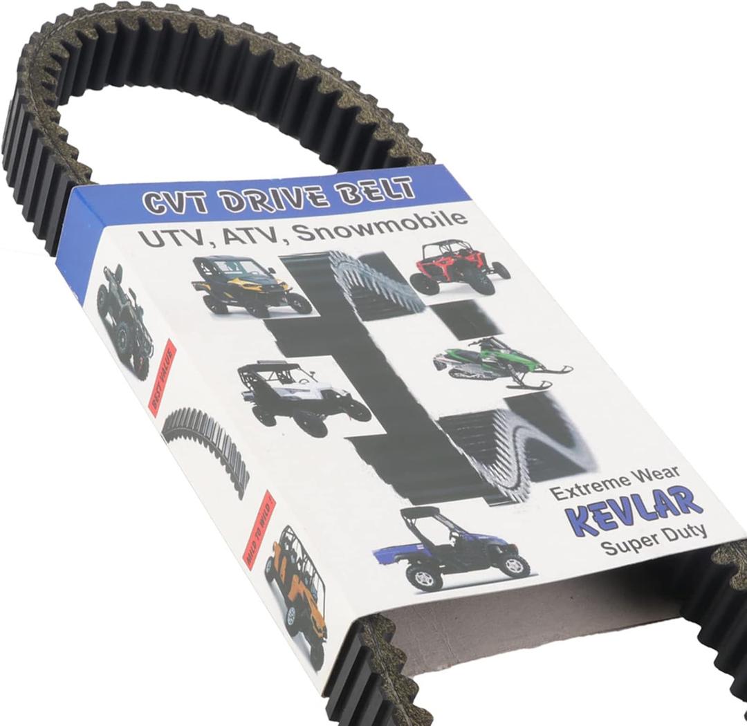 Clutch Drive Belt Fits for Yamaha Grizzly 400 450 Kodiak 400 450 Rhino 450 Wolverine 450 2000-2006 2007-2014 Repl.# 5GH-17641-00-00 5GH-17641-10-00 3C2-17641-00-00