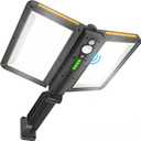 ropelux Solar Flood Lights Outdoor, 6000LM High Brightness Motion Sensor Outdoor Lights,IP65 Waterproof and 5 Modes, Wider Illuminated Area LED Solar Lights for Garden Patio Street