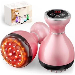Lymphatic Drainage Massager, Anti-Cellulite Massager For Body Cellulite and Thigh & Belly Stretch Marks Reduction, Handheld Massage tools for lymphedema & lipedema, Sciatica Nerve pain relief Devices