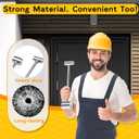 Door Hinge Adjustment Tool, 45# Steel Double-Ended Hinge Bender, 14mm & 19mm Gap Adjusting Wrench for Flag Hinges, Heavy Duty Door Repair Tool