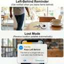 4 Pack Smart Bluetooth Tracker Tags [Apple MFi Certified] Air Key Finder Works with Apple Find My (iOS Only)Waterproof Global Tracking Tags Item Locator Sound Alarm for Kids Pets Luggage Dogs Backpack