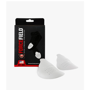 Pack Of 2 FORCEFIELD Shoe Crease Preventer - Foam Crease Protector for Shoes & Boots - Fits Inside Toe Box, Prevents Creasing - Adhesive Strips for Secure Fit - Fits Kids Size 4-7, Women’s 5-12, Men’s 8+