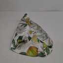 Round Fitted Tablecloth with Umbrella Hole and Zipper Tabletop Waterproof Lemon Table Cover Cloth Round Table Covers for Party, Picnic, Patio, Garden Backyard Fits 36"-42" Patio Tables