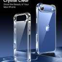 2 x Mkeke for iPhone Air Case Clear, [Not Yellowing] [Military-Grade Drop Protection] Protective Clear for Apple iPhone 17 Air Case with Shockproof Bumper 2025