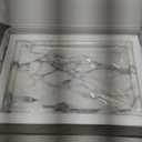 LYS&LYX Natural Marble Vanity Tray: Genuine Stone Storage Tray for Home Decor, Bathroom, Kitchen, and Dresser (Non-Resin/Non-Ceramic (arabescato, 300mm*200mm)