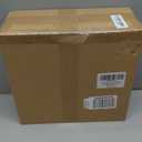 Raised Ceramic Large Dog Bowl - Heavy Weighted Dog Dish with Bamboo Stand - Elevated for Comfortable Feeding - 8.3" W x 8" H - 4.5 Cups (68 fl oz) - White