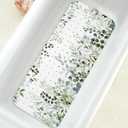 Bathtub Mat Non Slip, Sage Extra Long Bath tub Mat Shower Floor Mat with Suction Cups and Drain Holes for Adults Kids Elderly 40 X 16 Inch