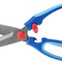 Remedic Spring-Loaded Easy-Cut Scissors – Arthritis-Friendly Soft Grip, Ultra Sharp Stainless Steel Blades,Effortless Cutting for Weak Hands – Ideal for Seniors, Cutting Food,Cardboard & Blister Packs