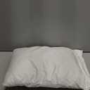 Toddler Pillow with Pillowcase - 13x18 My Little Dreamy Kids Travel Bed Pillows for Sleeping, Organic Cotton Small Pillowcase, Soft & Breathable, Machine Washable, Toddlers 2-5 Years Old (Soft White)