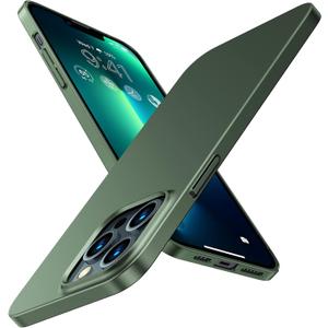 TORRAS Slim Fit for iPhone 13 Pro Case 6.1 Inch, Never Yellowing, Ultra Thin for iPhone 13 Pro Phone Case Super Lightweight Matte Hard PC Slim Thin Case Protective, Green