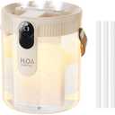 DIGIX Small Portable Humidifiers for Bedroom, 1.4L Top Fill Cool Mist Humidifier for Home Office Travel, 3 Mist Modes, Auto Shut Off, Night Light, Easy to Clean Quiet Humidifier for Baby Plant (Beige)