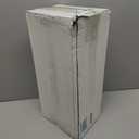 Black Metal Mailboxes for Outside Post Mount, Standard Mail Box, Galvanized Steel Heavy Duty Mailbox, Medium Capacity, 19 x 8.7 x 6.7 inches