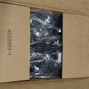 Outdoor String Lights 50ft Connectable Patio Lights with 52 G40 LED Plastic Bulbs (2 Spare) Outside Vintage Hanging Light for Backyard Bistro Balcony Porch Party Wedding, E12, 2200K, Black