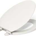 Kohler K25883-96 Triko Elongated Closed-Front Toilet Seat and Lid with Quiet-Close Technology Biscuit