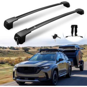 Lockable Roof Racks for Mazda CX50 Including Hybrid, Hidden Anti-Theft Cross Bars | Fits Multiple Kayaks, or a Mix of Kayaks and Bikes | 2023-2026