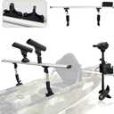 Kayak Motor Mount, Fishing Kayak Trolling Motor Mount Rack Aluminum Outboard Mounting Bracket Holder Kit