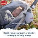 Rockit Rocker Rechargeable Pram Rocker - Baby Pushchair Rocking Device, Soothing Motion for Stroller or Buggy, Adjustable Speed, 60 Minute Timer, Universal Fit