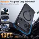 BENTOBEN Magnetic for iPhone 17 Pro Max Case 2025,[Upgraded Full Camera Protection] [Compatible with Magsafe] [Translucent Matte] Drop Protection Shockproof Protective Phone Cover 6.9 Inch - Black