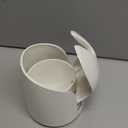 OXO Good Grips Compact Toilet Brush & Canister, Toilet Bowl Brush and Holder with Automatic Canister Door, Bathroom and Small Spaces Cleaning Supplies Essential (1 Count (Pack of 1), White)