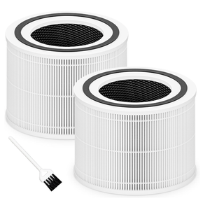 Core 300 Replacement Filter for LEVOIT Core 300 Core 300S Core 300P Core 300SP Air Purifier, 3in1 High Efficiency and Activated Carbon, Compared to Part # Core 300RF, 2 Pack, White