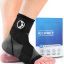 Plantar Fasciitis Sleeve - Plantar Fasciitis Relief, Plantar Fasciitis Socks, Ankle Compression Sleeve, Ankle Support for Women, Plantar Fasciitis Brace, Ankle Sleeve, Ankle Support Men (Large, Black)