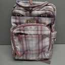 RUVALINO Diaper Bag Backpack, Multifunction Travel Pack Maternity Baby Changing Bags, Large Capacity, Waterproof, Pink Plaid