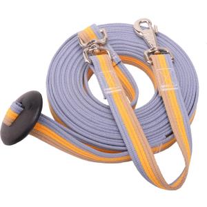 Cord Cotton Lunge Line with Rubber StopEquine Lunge Line for Horses with Swivel Bolt Snap24 ft (Contrasting Colors, 24ft)