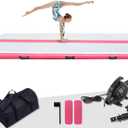 FunWater Inflatable Gymnastics Mat 10ft/13ft Tumble Track Tumbling Mat 4in Thick Gymnastic Mats for Kids with Electric Pump for Home Use/Training/Cheerleading/Gym/Yoga