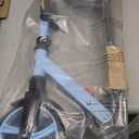 Kick Scooter for Ages 6+,Kid, Teens & Adults. Max Load 240 LBS. Foldable, Lightweight, 8IN Big Wheels for Kids, Teen and Adults, 4 Adjustable Levels. Bearing ABEC9 (Blue)