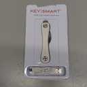 KeySmart Pro - Compact Smart Key Holder w LED Flashlight & Tile Bluetooth, EDC Key Organizer, Attach Car Key Fob, Other Mini Tools & Accessories (up to 10 Keys, White) - Discontinued