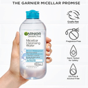 Garnier Micellar Water for Waterproof Makeup, Hydrating Facial Cleanser & Makeup Remover, Suitable for Sensitive Skin, Vegan, Cruelty Free, 13.5 Fl Oz (400mL)