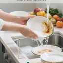 Acrylic Sink Splash Guard, Highly Transparent Fixed Splash Guard for Kitchen Island & Bathroom（23.6"L x 1.6"W x 4.7"H）