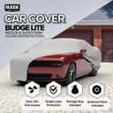 Budge Lite Car Cover, Indoor Protection, Breathable Dustproof Cover, Fits Full-Size Sedans up to 228 Inches, Gray, Size 4