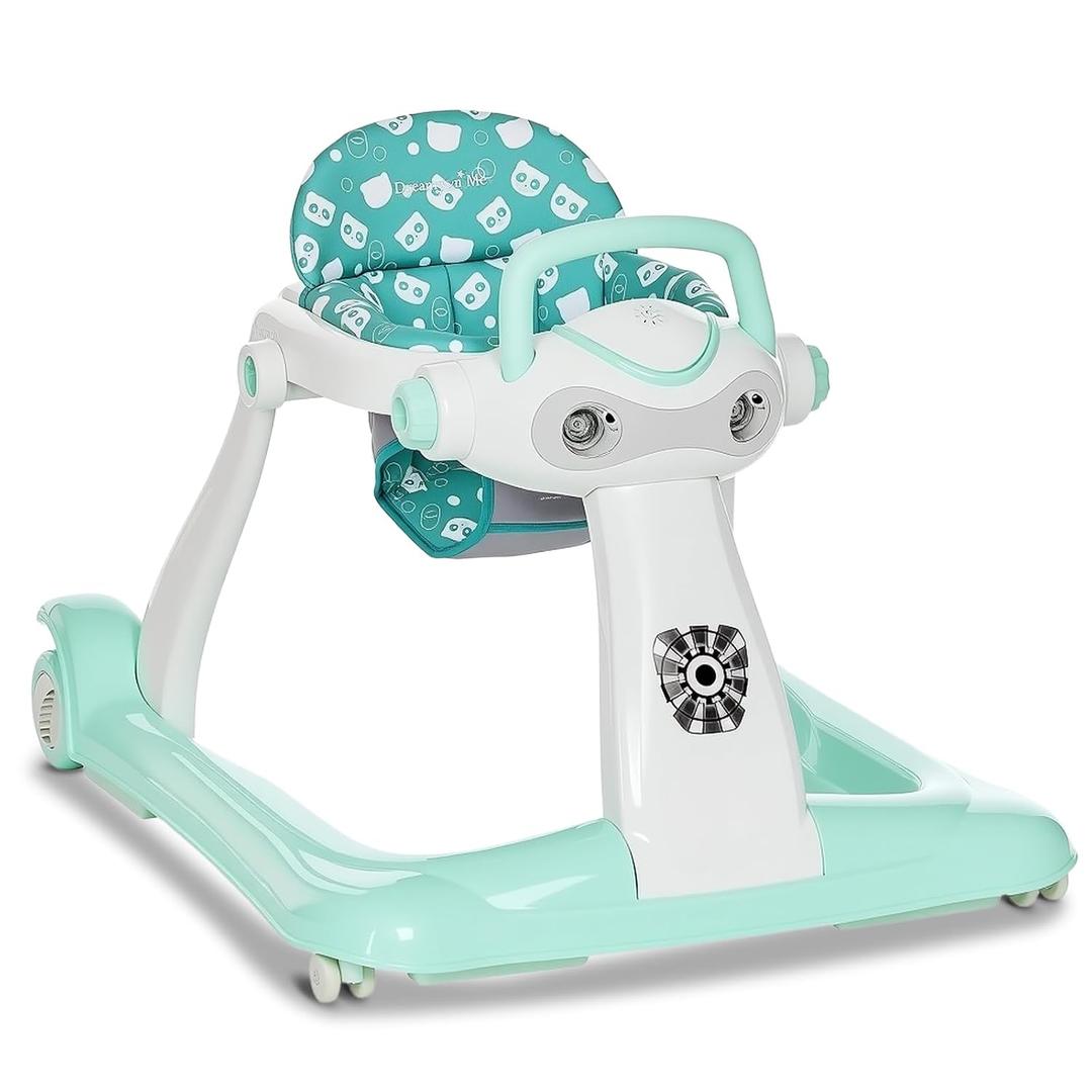 Dream On Me 2-in-1 Charlie Baby Walker for 6-12 Months, Music&Light, Mint