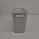 UUJOLY Plastic Small Trash Can Wastebasket, Garbage Container Basket for Bathrooms, Laundry Room, Kitchens, Offices, Kids Rooms, Dorms, (Grey, 3 Gallon) (1 Pack)