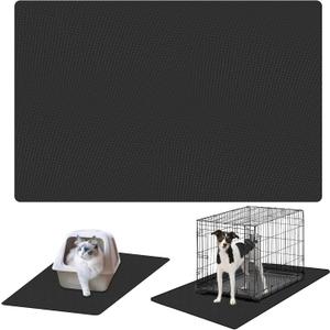Dog Crate Mat Liner，Washable Pee Pads , Absorbs Urine - Waterproof Under Mat Floor Protector Reusable -Dog Crate Pad Ideal for Floor Protector (29" x 48", Count, 2)